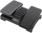 Mount-It! Ergonomic Footrest, Tilt Adjustable Individual Platforms, Height Adjustable Foot Rest with Massage Surface, Under Desk Foot Stool for Office, Leg Support and Improved Posture, Black by Mount-It