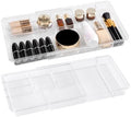 Oubonun Expandable Shallow Vanity Plastic Makeup Drawer Organizers, 2 Pack by Oubonun
