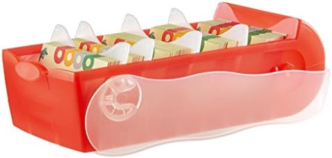 HAN 1x flashcard Box Croco Translucent red DIN A7 900 Cards Labeling - Image 2