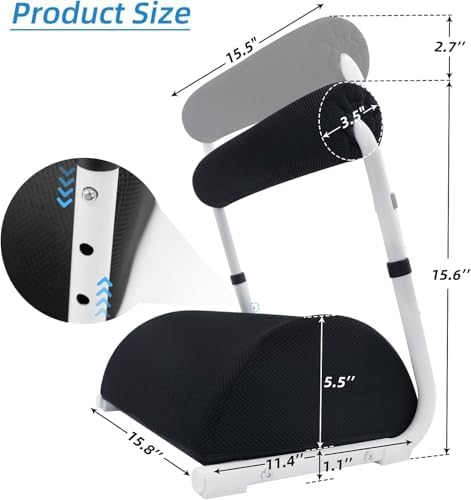 Adjustable Foot Rest Under Desk Footrest Wide Leg Rest 3 Height Positions with Detachable Foam Cushion for Desk Office Gaming Chairs - Image 4