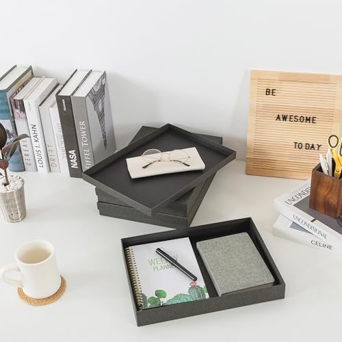 Soul & Lane - Letter Size Document Storage Boxes with Lids, Set of 3, Gray - Image 5