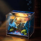 3D Time Piece Calendar, 2027 Desk Calendar With LED Light, 3d Tree Memo Pad Creative Desk Calendar, Christmas Gift for Colleague Friend, Desktop Decoration (Underwater World) - Image 6