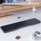 Acrylic Keyboard Wrist Rest - Compact 60% Keyboard- Mechanical Keyboards Ergonomic Palm Rest for Computer Keyboard,Anti-Slip Base,Wrist Pad for Laptop,Office & Home-Easy Typing (Black) - Image 6