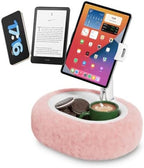 Viozon Tablet Pillow Stand,Kindle Pillow Stand, Compatible with 4-11" Tablet/Phone with Small Bowl, Kindle Holder Accessories,Idea for Reading and Video Watching On Bed,Pink by viozon