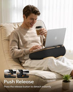LULULOOK 2-in-1 Lap Desk & Kindle Pillow Stand with Beanbag - Image 4