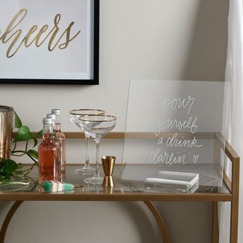 russell+hazel Acrylic Dry Erase Board with Stand, Clear - Image 5