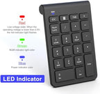Wireless Mouse and Number Pad Combo - 22 Key USB Keypad and 3 Adjustable DPI Silent Mouse, 2.4GHz Ultra Slim & Portable Numeric Keypad and Mouse Set for Laptop, PC, Desktop, Notebook, One USB Receiver - Image 6