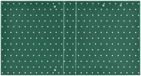 Standard View 3 Ring Binder, Green White Polka Dot Durable Flexible Portable Waterproof Hardcover 1.5 Inch D Rings 500-Sheet Capacity Organizer 2PC - Image 3