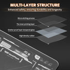 darkFlash Glass Mouse Pad 11.8×10.2 Inch, Ultra-Smooth Tempered Surface, Precision Tracking, Anti-Slip Rubber Base, Durable Etched Finish, Ideal for Gaming & Work(DMP300) - Image 5