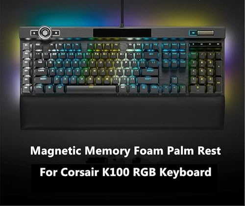 New Wrist Rest for Corsair K100 RGB Keyboard Wrist Rest Pad Support Palm Protection (Not Include Keyboard) (K100 RGB), Black - Image 4