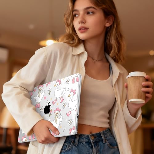 May Chen for MacBook Air 15 inch Case M5 M4 M3 M2 2026 2024-2023, Model A3448 A3241 A3114 A2941, Closes Seamlessly Hard Shell Laptop Cover with Keyboard Cover, Cute Goose Spring - Image 6