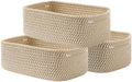 KALLAX Small Woven Storage Basket for Organizing, 12 x 8 x 4.5 inch, 3 Pack by KALLAX