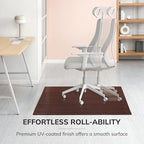 Anji Mountain 52" x 48" Bamboo Office Chair Mat for Carpet & Hardwood Floor - Image 5