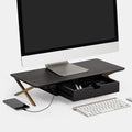 Anji Mountain Monitor Stand for Desk - Desktop Organizer & Laptop Riser, Ergonomic Monitor Riser, Space-Saving, Durable, Easy Assembly & Ideal for Home & Office,Black, 24-Inch, Pro Edition by AnjiMountain