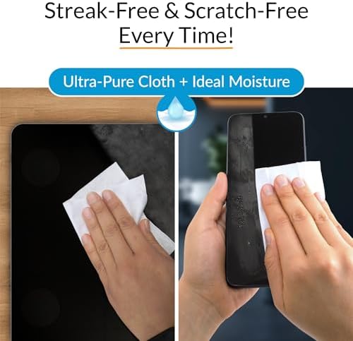 iCloth Large Screen Cleaning Wipes for Electronics, Lint-Free and Streak-Free, Fast-Drying, Removes Dust, Fingerprints, and Smudges (100 Wipes) - Image 5