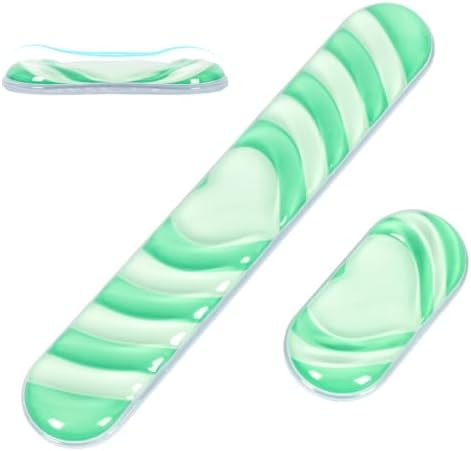 L-SPOUTTO Green Cute Ergonomic Gel Wrist Rest for Mouse and Keyboard by L-SPOUTTO