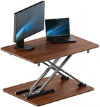 Standing Desk Converter, 25.16" x 15.75", Natural Wood by YOOPIN