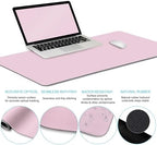 LIMKRIAN Pink Desk Mat Set, Mouse Pad with Wrist Rest & Keyboard Support - Image 6