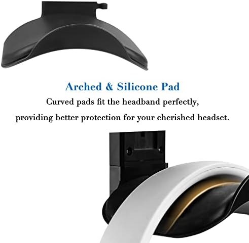 Headset Stand Holder Rotatable Headphone Hanger Hook Under Desk - Image 2