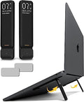 Aulumu G07 Pop Up Leg Stands Laptop, Super Portable Cooling Laptop Stand, Ergonomic Laptop Riser Lift for Desk for MacBook, All Laptops, Tablets, 8-20'', Black by Aulumu
