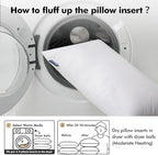 MIULEE 12x20 Inches Pillow Inserts Pack of 4, Decorative Throw Pillow Inserts for Couch - Image 7