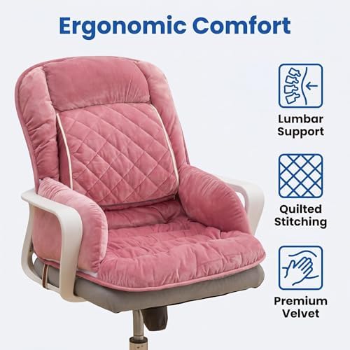 Desk Chair Cushion, Light Pink - Image 3
