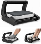 5-Level Adjustable Foot Rest Under Desk, Ergonomic Footrest with Removable Memory Foam and Massage Roller, Sturdy Office Foot Stool and Leg Support for Work & Home, Non-Slip Base, Black by Unknown