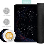 Keyboard Mouse Pad Set, Extended Gaming Mouse Pad+Ergonomics Keyboard Wrist Rest Support, Memory Foam, Easy Typing Pain Relief, 4Pcs XL Ultra Thick Desk Mat,Angry Dragon - Image 2