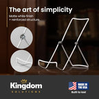 KINGDOM SOLUTIONS - 8.5" White Metal Display Stand Made in USA - 6 Pack - Image 6