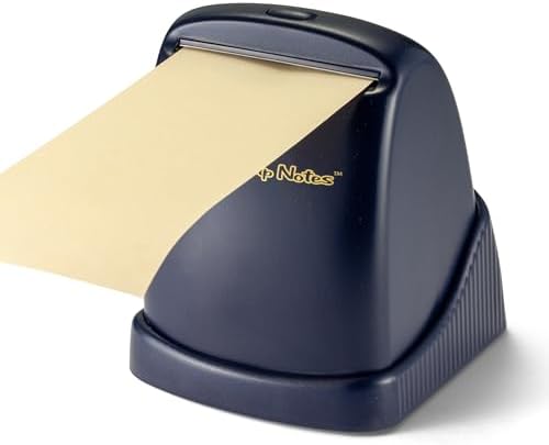 Executive Sticky Note Dispenser and Holder for Desk, Sleek Profile, Dark Blue, High Capacity, 5.0" W X 4.5" D X 5.5" H, Dispenser Perfect for School, Office Desk and Home Us (0023) - Image 2