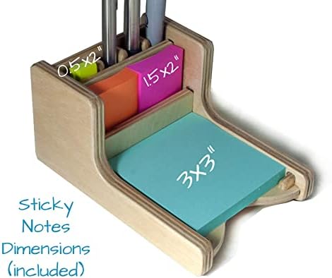 Pen and Sticky Notes Holder Plus Note Pads - Image 3