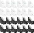 Limitliho 24 Pack White&Black Cardboard Magazine Holder for Desk or Shelves by Limitliho