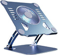 SHUWEI Laptop Cooling Stand with 3 Speed Fan, fits 10-15” Laptop, Bule-Gray by SHUWEI