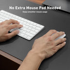 Aothia Faux Leather Desk Mat – Large Mouse Pad, Non-Slip PU Leather Blotter, Waterproof Writing Surface for Office and Home (Grey, 47.2" x 23.6") - Image 4
