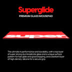 Pulsar Gaming Gears Superglide Pad v1 Glass Mouse Pad, L, Red - Image 2