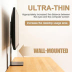 Ultrathin computer monitor stand for desk Wall-attached monitor riser for 13 inch to 34 inch screen VESA 75/100 Compatible Cable ports face downward maximizes your usable desk space white - Image 6