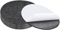 PATIKIL 12" Diameter Felt Furniture Pads, 8 Pack 1/5" Thick Lamp Base Felt Round Soft Adhesive Non-Slip Anti-Scratch Backed Felt Floor Protector for Lamp Furniture DIY Craft, Dark Grey by PATIKIL
