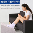 Foot Rest for Under Desk at Work, Ergonomic Under Desk Footrest with Washable Cover for Office, Home & Gaming Leg Elevation Pillow Light Gray - Image 5