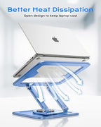 LOXP Adjustable Laptop Stand, Computer Stand with 360 Rotating Base - Image 4