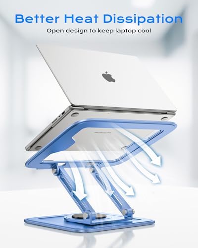 LOXP Adjustable Laptop Stand, Computer Stand with 360 Rotating Base - Image 4
