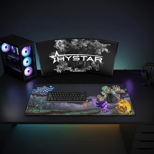 Terraria Extended Gaming Mouse Pad | XXXL 45" x 20" | 5mm Thick, Waterproof Surface, Smooth Polyester Fabric, and Natural Rubber Base (Moon Lord) - Image 6