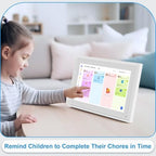 10.1 Inch Digital Calendar+Digital Picture Frame, 2026 Desk Calendar Smart WiFi Planner & Chore Chart, IPS HD Interactive Touchscreen Display Gifts for Women Men, Gifts for Mom Dad - Image 4