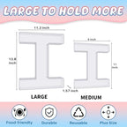 13.8" Extra Large Acrylic Letter Charcuterie Board Box, Reusable Fillable Letter Cake Candy Dish Display Serving Tray for Birthday Anniversary Party Decoration (I) - Image 2