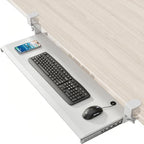 Keyboard Tray Under Desk Pull Out with Extra Sturdy C Clamp Mount System by 1