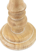 IMAX Mason Natural Wash Wood Candleholders - Set of 5 Vintage Candle Stands - Home Decor Accessory - Image 6