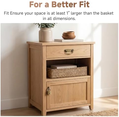 StorageWorks Large Bathroom Baskets, Wicker Storage Baskets for Shelves - Image 5