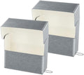 Lineco Archival Document Storage Box, Gray, 15.5" x 12.5" x 5" by Lineco