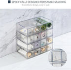 2-Piece Acrylic 8-Drawer Desktop Stacking Organizer - Image 5