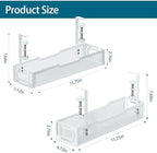 2Pack Under Desk Cable Management Tray, No Drill Mesh Desk Cable Tray - Image 2