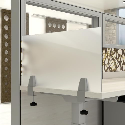 Acrylic Desktop Privacy Panels | 12" High | Clear or Frosted | Escape Privacy Solutions by SKUTCHIDesignsInc